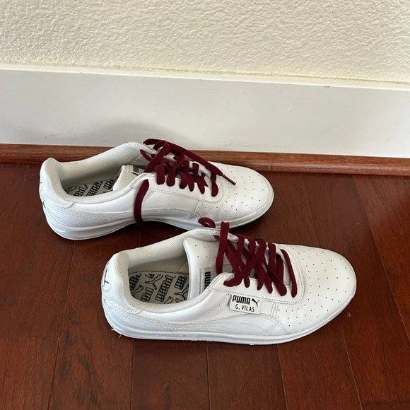 Puma G Vilas L2 Sneakers Size 8.5 White Leather RARE. - Picture 3 of 10